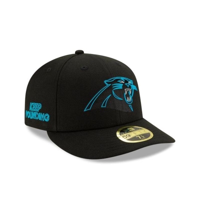 Carolina Panthers Gorra | New Era Official NFL Draft Low Profile 59fifty Fitted Cap Mexico - Negros